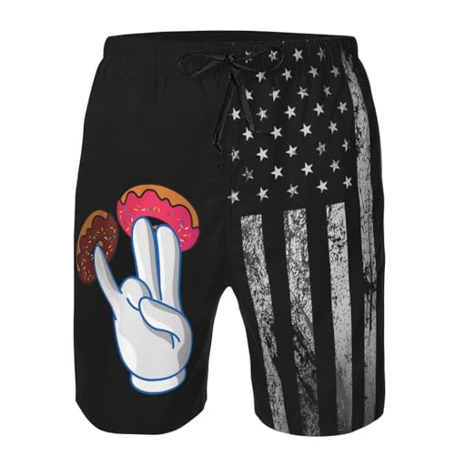 2 in The Pink 1 in The Stink Dirty Humor Swim Trunks Hawaiian Beach Short Quick Dry Board Shorts Breathable Fit4