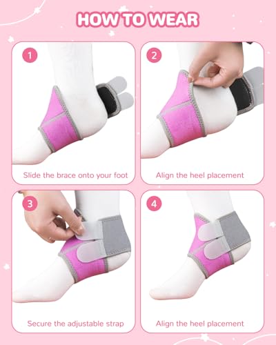 Image of 6 PCS Kids Ankle Brace Set, Ankle Support Wraps, Knitted Ankle Sleeve Sock for Sprains, Injuries and Active Play for Daily Wear, Injury Prevention (Small)