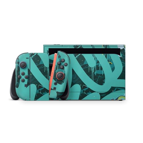 Gaming Skin Compatible with Nintendo Switch 2 Premium Kit – CyanTag – Premium 3M Vinyl Protective Wrap Decal Cover – Easy to Apply | Crafted in The USA by MightySkins