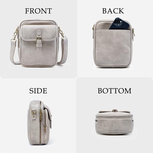 Image of Small Crossbody Bag for Women with Card Slots Vegan Leather Messenger Bag Men Wallet, Cross Body Anti-theft Shoulder Purse