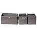 Produktbild Love it Store it Premium Aufbewahrungskorb 4-teilig - Organizer für Kleiderschrank aus hochwertigem Stoff - Grau - 4 Boxen in 3 Größen