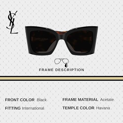 SAINT LAURENT SL M119 BLAZE YSL Monogram Logo Sunglasses with eSHADES Luxury Eyewear Kit Bundle3