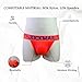 JOCKMAIL Mens Briefs Jock Strap Rainbow Cotton Men Sport Underwear Jockstrap for Gym Sport (XL, Rose+Orange)
