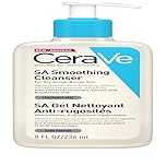 CeraVe SA Smoothing Cleanser with Salicylic Acid, 3 Essential Ceramides & Hyaluronic Acid for Dry, For Rough & Bumpy Skin, Developed with Dermatologists, 236ml