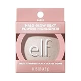 e.l.f. Halo Glow Silky Powder Highlighter, langanhaltendes, strahlendes Finish mit Mikro-Schimmer, bröckelt nicht, vegan und tierversuchsfrei, Soft Pearl Era