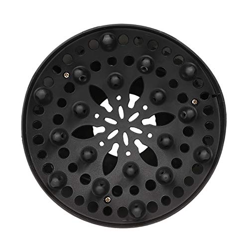 Yechiry Accesorio Universal para Difusor de Secador de Pelo, Difusor de Plástico de Alta Temperatura para Peinado de Cabello Rizado y Ondulado, Salón Profesional Negro de 1,6 a 2,0 Pulgadas