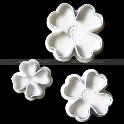 Sconosciuto Juliyeh Sculpting & Modeling Tools, Generic, stampo per decorazione dolci con taglierino, per zucchero fondente, pasta, biscotti; colore: bianco