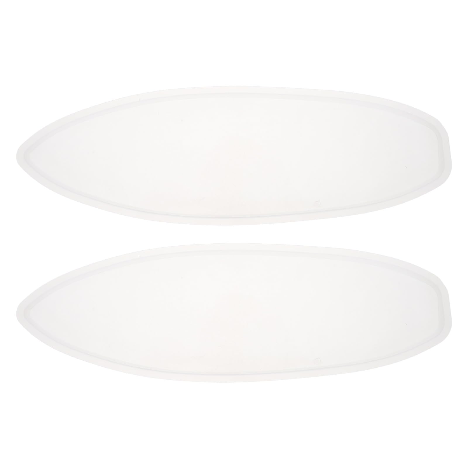 Lurrose 2 moldes de silicona para resina de tabla de surf, para epoxi, | Fácil de desmoldar, reutilizable para arte en resina hecho a mano, crea bandejas para servir con temática playera, adornos