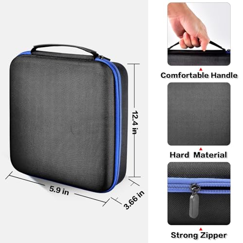 Image of PAIYULE Case for Dremel Versa Power Scrubber Kit Cleaning Tool PC10-07 / PC360-5 Grout Brush, Bathroom Shower Scrub Kitchen & Bathtub Cleaner Holder for More Kinds Spin Scrubbers, Sponge Pads(Box Only)