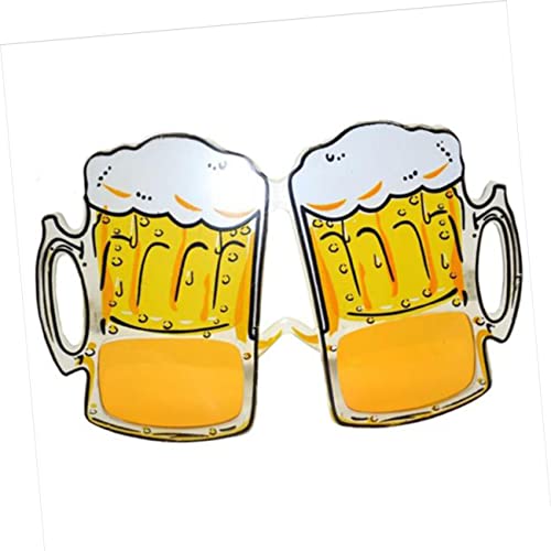 GRIRIW Funny Beer Mug Eyeglasses Hawaiian Party Glasses Sturdy Structure for Stage Shows Costumes