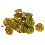 VERDANVERSE 爬虫類用リアル人工植物 爬虫類タンク装飾 無害樹脂素材 鮮明な質感と色彩 隠れ家設置用