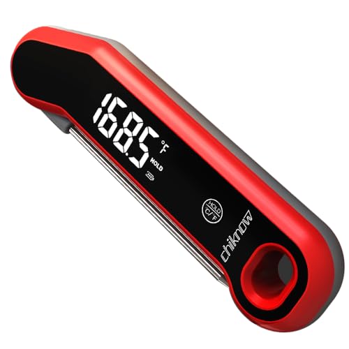 CHIKNOW Digital Meat Thermometer for Cooking, Instant Read, ±0.5°F Accuracy,