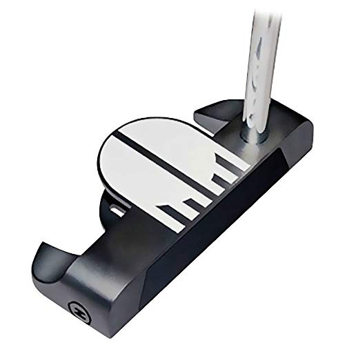 KICK-X GOLF Z-Ball Z2 Midsize Mallet Putter with Heel Shaft, Right Hand, 35