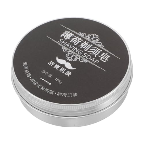 ADOCARN Jabón De Afeitar, Crema De Afeitar Limpiadora, Jabón Facial Espumoso Artesanal, Crema De Afeitar Natural Para Hombres, Mini Crema De Afeitar, Crema De Afeitar Sensible Para