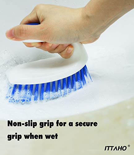 Grout Brush With Long Handle, All Purpose Scrub Brush #TOP4