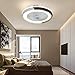 GPAIR Nowoczesny wentylator sufitowy DOPROWADZIŁO Sufit Lekkie Dimmable sufit wentylatory z lampami ze zdalnym sterowaniem lampa sufitowa cicha wentylator Inteligentny Niewidzialny wentylatory sufitow