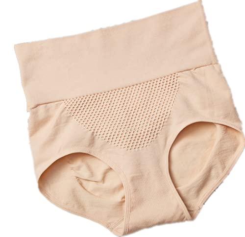 MRLZLT Health Magic Pants Knickers,Body Smoothing ​Hip Up High Waist 3D Honeycomb Panties for Women, The Dreamy Curve Hi-Waist Panty (Nude) Cover