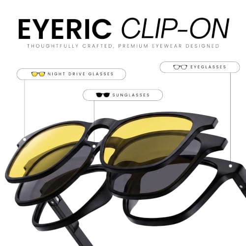 Image of 3-in-1 Magnetic Clip On Sunglasses for Men & Women