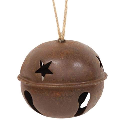 Rusty Extra Large Jingle Bell Star Cut Outs Country Primitive Craft Décor