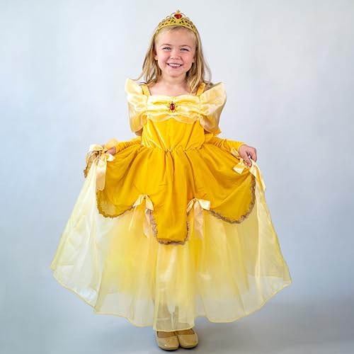 Vestido de Princesa Amarillo para Niñas Talla 5/120 miniatura 3