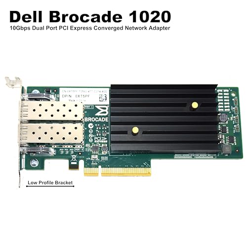 Brocade 1020 BR1020 Adaptador CNA PCI-E de doble puerto 10Gb FCoE miniatura 4