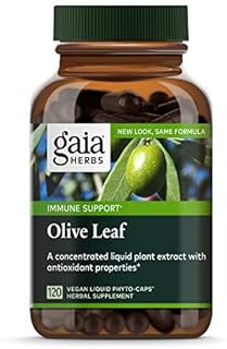 Gaia Herbs Olive Leaf - Traditional Immune Health Support - Immune System Supplement with Olive Leaf Extract and Oleuropein - 120 Vegan Liquid Phyto-Caps