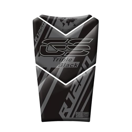Coussin de réservoir gel 3D Triple Noir d'exception pour BMW R1250GS 40 Ans