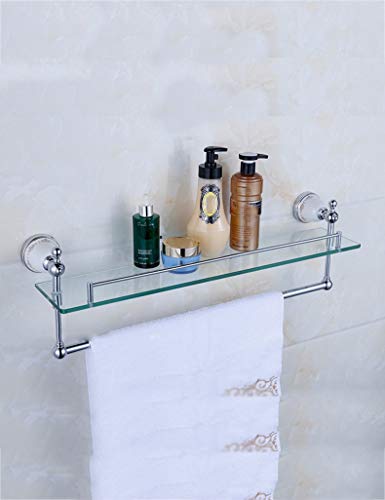 Toallero de baño de oro estilo europeo para organizar cosméticos en el espejo
