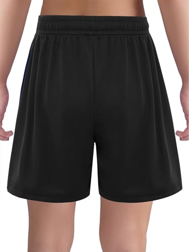 Kids Boys Breathable Athletic Shorts Drawstring Elastic Waistband Sports Shorts with Pockets4