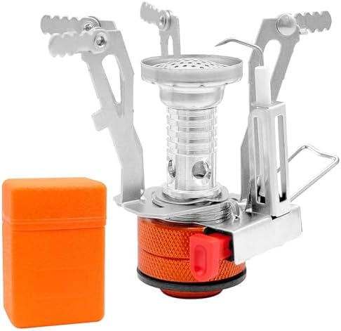 Mini hornillo de gas para camping 3000W portátil con caja de tran...