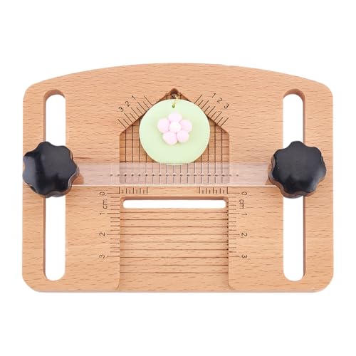 PH PandaHall Wood Polymer Clay Earring Drill Guide Clay Earrings Drill Stand Accurate Hole Punching Tool Clays Tools Accessories for Jewelry Making Necklace Pendants DIY Craft Drilling Supplies