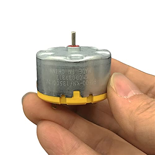 Leloo Lcuihong-Mini-Gleichstrommotor Micro-Rundspindelmotor, DC 6V 9V 12V 5500RPM, RC500-KN / 13500 Kohlebürstenmotor für Duftmaschine Roboter Kehrmaschine DIY Ersatzteile