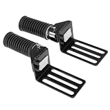 RATCHROLL Scooter Moped Front Footrest Pedals Electric Bicycle Foldable Foot Pegs Non-Slip Footpegs Aluminum Alloy Pedals for Motorcycle Scooter Black 1 Pair
