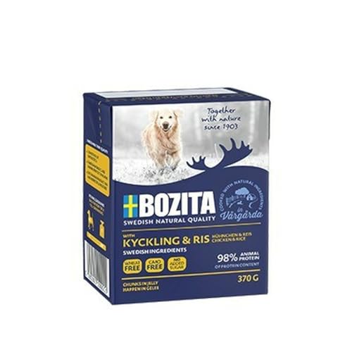 Bozita Naturals HiG Hühnchen+Reis 370g Tetra Pack Hunde Nassfutter