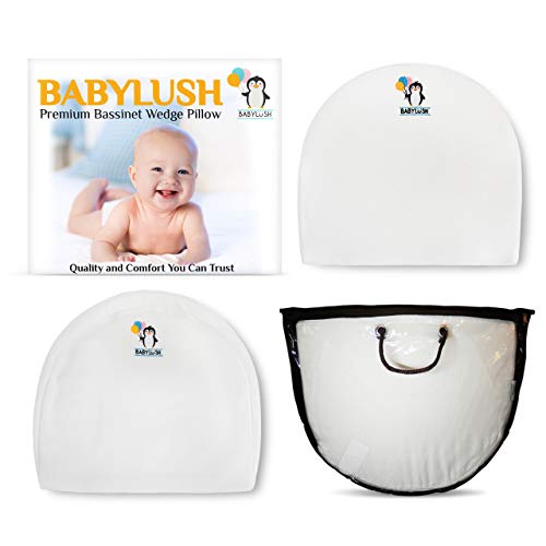 Babylush Infant Baby Wedge Pillow- Crib Wedge for Baby Colic |BONUS Extra Pillow