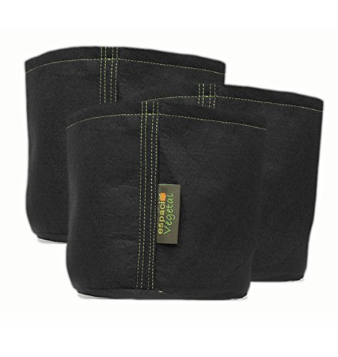 Espacio Vegetal Maceta geotextil 6 litros sin Asas.Pack de 3unds. PLANTPOT Cover