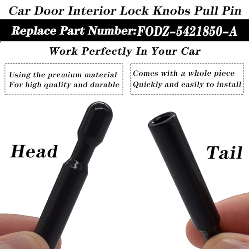 Rldym 2PCS Door Lock Pull Knob Control Post Pin FODZ-5421850-A for Ford F-150 2004-2013, for Explorer 1991-1996, for Taurus Mercury Sable 1989-1995