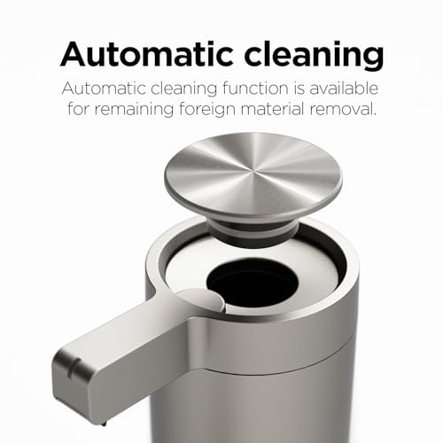 Image of mooas Automatic Liquid Soap Dispenser Stainless Steel Touchless Hand Soap Dispenser with 3 Adjustable Levels Waterproof IPX5 Motion Sensor Dish Soap Dispenser for Kitchen Bathroom AA Battery powered