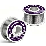 cddcwz 2 pezzi di stagno per saldatura con flusso,1 mm, senza piombo