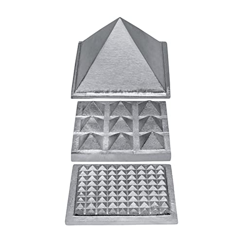 Image of Metal Vastu Zinc 3 Layer Pyramid | Pure Zinc Vastu Remedy | 3-Inch | Pyramid for Positive Energy, Health & Wealth | Vastu Dosh Remedies for Home & Office | Pack of 1