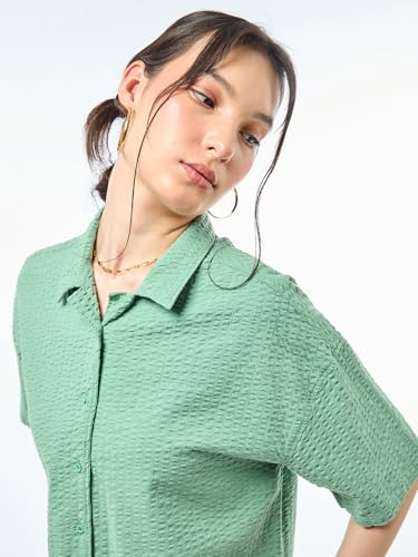 Image of Bewakoof Women's Cotton Solid Loose Fit Co-Ordinates Clothing Set