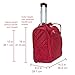 Rockland Melrose Upright Wheeled Underseater Luggage, Red, Carry-On 15-Inch
