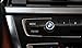 3Piece DIY BMW Steering Wheel Emblem Decal, BMW Multimedia Center Button iDrive Controller Decal, BMW Radio Button Decal, for BMW Decoration Combination