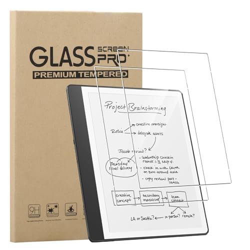 MEMELOKA Schutzfolie für Kindle Scribe 2024/2022 10.2 Zoll, 2 Stück [Hohe Empfindlichkeit][Anti-Bläschen][Anti-Fingerabdruck] 9H Härte Anti-Kratzen Gehärtetes Glas Displayschutz