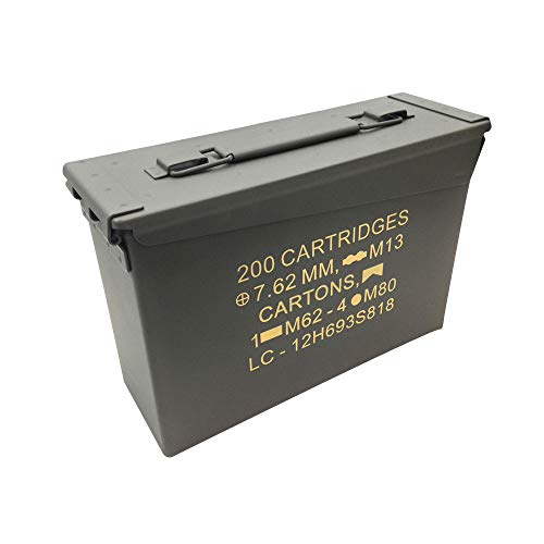 NTK Tático, Caixa de Munição Ammo Box, Modelo Ideal Para Carregar Munições de Airsoft, Chumbinho Ou Acessórios, Idêntico Aos Originais Utilizados em Guerras, Comporta 200 Munições