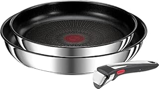 Tefal L97493 Ingenio Preference On Zestaw 2 patelni + odpinany uchwyt: patelnie 24 i 28 cm, wymienny uchwyt, patelnie nieprzywierające, powłoka tytanowa, termosignal, nadaje się do mycia w zmywarce