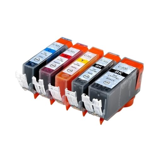 ELUPNMF Cartuchos de Tinta compatibles PGI 520 CLI 521 520XL para impresoras IP3600 IP4600 IP4700 MX860 MX870 MP540 MP550 MP560 MP620