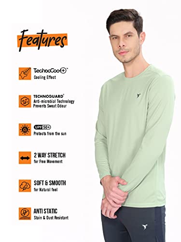 Image of TECHNOSPORT Men's Slim Fit T-Shirt - (MTOR17) Pack of 1
