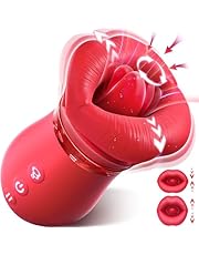 Vibrator Adult Sex Toys for Women - 4IN1 Mouth Sucking Vibrator Rose Sex Toy, 10 Tongue Licking, 3 Auto &amp; 1 Manual Sucking Adult Toys, Anal Toys Clit Nipple G Spot Vibrators Female Couples Sex Toys