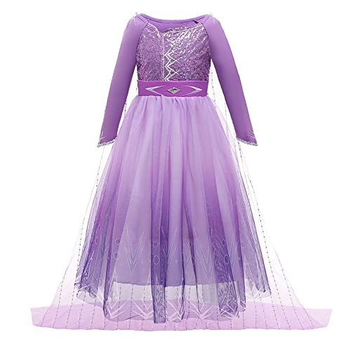 REXREII Ragazze Vestito da Rapunzel Carnevale
